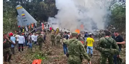 Tragedia aérea en Colombia deja decenas de militares fallecidos tras caída de avión en la Amazonía