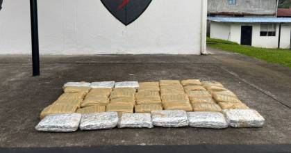 La Policía halló 40 kilos de marihuana en un operativo en Napo