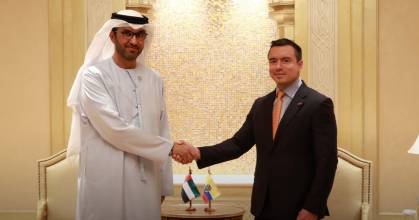 Noboa se reunió con empresa de petróleo de Emiratos Árabes Unidos