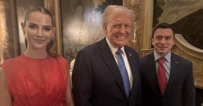 Trump recibió en su mansión de Mar-a-Lago a Noboa