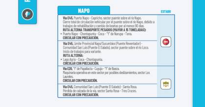 Informe Red Vial Región Amazónica - Noviembre 5 de 2025