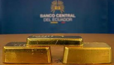 El Banco Central utilizó reservas de oro para conseguir liquidez