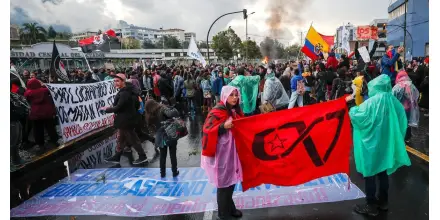 Noboa declaró estado de excepción en 10 provincias por protestas violentas
