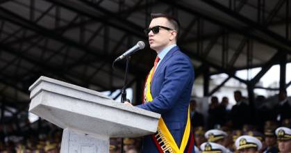 Noboa retoma funciones y abre agenda internacional en Davos