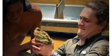 Exploradores de Sucúa reportan hallazgo de anaconda verde en la Amazonía ecuatoriana