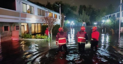 40 viviendas resultaron afectadas por el desbordamiento del río Pita