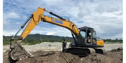 Militares decomisan maquinaria de minería ilegal en Pastaza y Napo 