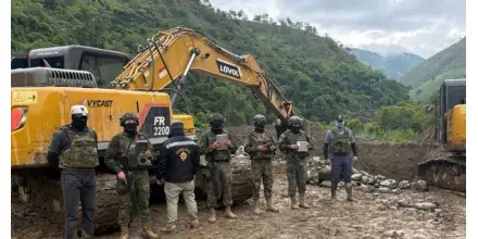 Ejército desmantela campamento de minería ilegal en Chinchipe