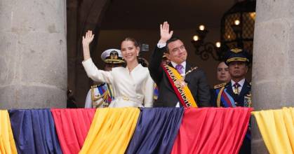 Noboa inició mandato en un momento de quiebre en la política ecuatoriana 