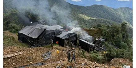 Ejército interviene en zonas de minería ilegal dentro del Parque Nacional Podocarpus