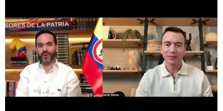 Noboa felicita a Abelardo de la Espriella por su triunfo en primera vuelta 