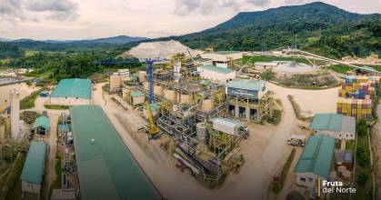 Lundin Gold apunta a expandirse en Fruta del Norte en 2026 