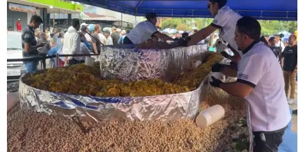 Puyo fue escenario del ceviche volquetero gigante