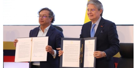 Ambiente, seguridad e integración marcaron reunión de Lasso y Petro en Tulcán