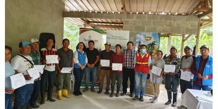 Productores de maíz de Tundayme se graduaron