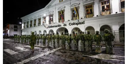 Latacunga, sede temporal de Gobierno, se militariza