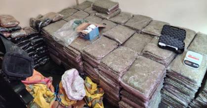 La Policía decomisó 637 kilogramos de marihuana en Imbabura