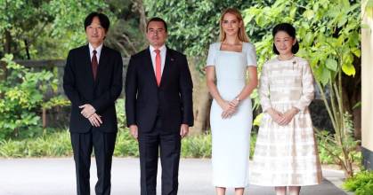 Los príncipes herederos de Japón recibieron a Daniel Noboa