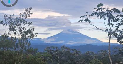 Sangay expulsó una columna de ceniza de 4 kilómetros