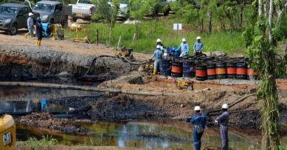 Nuevo derrame de petróleo ocurrió en Orellana