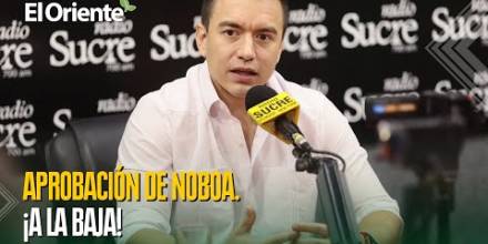 La aprobación de Noboa llega a su punto más bajo, según Cedatos 