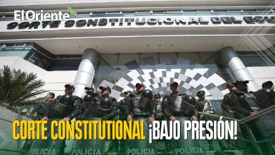 Noboa presiona a jueces de Corte Constitucional con marcha de miles de personas por Quito