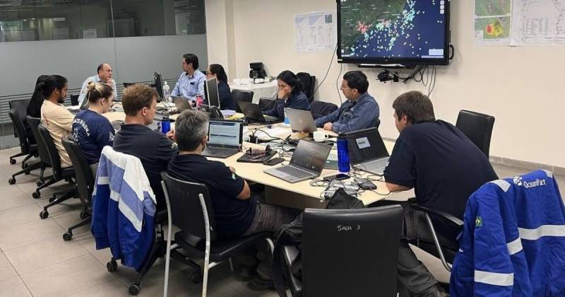 El Comité de Crisis de Petroecuador se reunió con expertos internacionales / Foto: cortesía Petroecuador