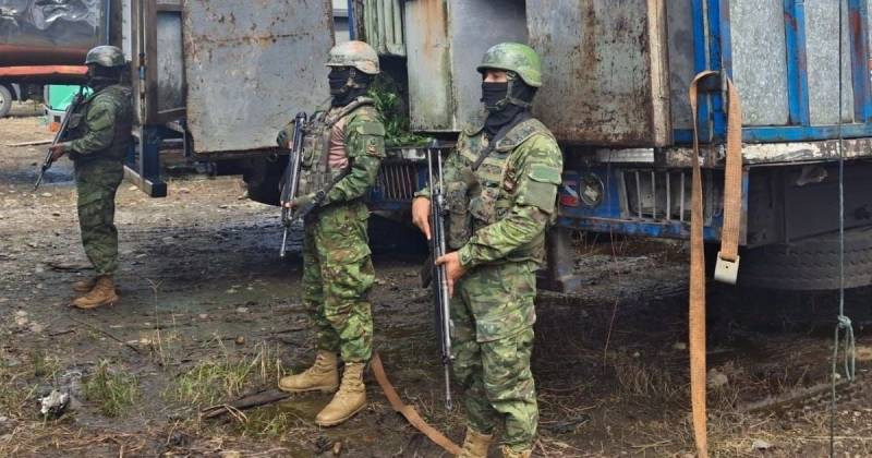 La operación militar se realizó en el sector La Atahualpa, provincia de Sucumbíos / Foto: cortesía Ejército