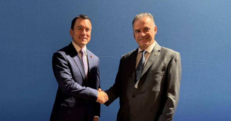 España es la penúltima parada de Noboa en la gira oficial de 16 días / Foto: cortesía Presidencia