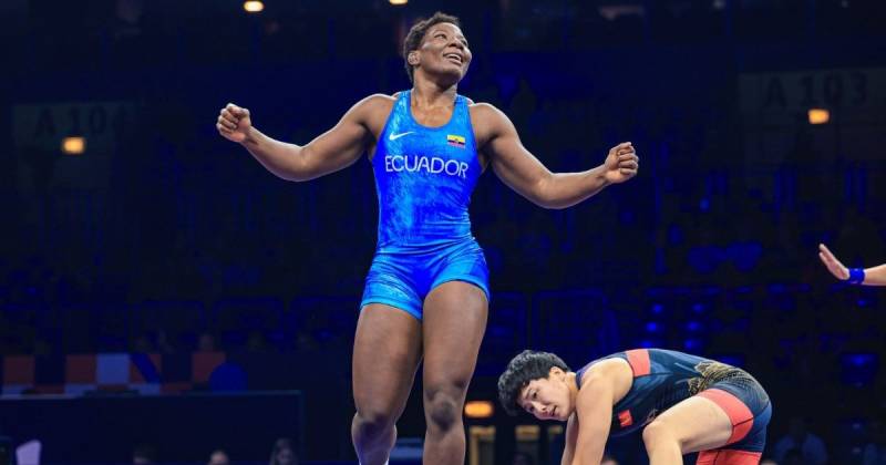 En la final, Génesis Reasco venció 4-2 a Aiperi Medet de Kirguistán / Foto: cortesía Comité Olímpico Ecuatoriano