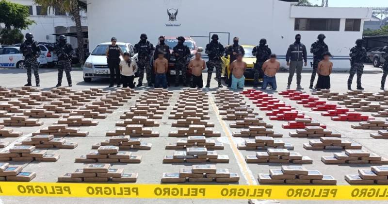 La droga incautada tiene un valor nacional de casi tres millones de dólares / Foto: cortesía Policía Nacional