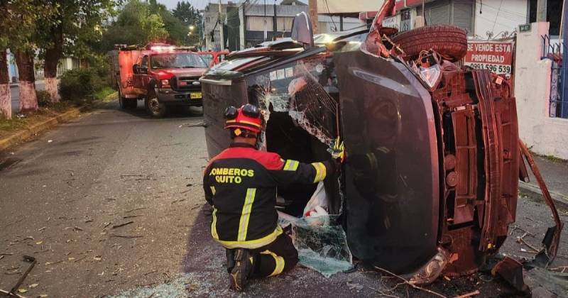 Los choques y los siniestros viales son la segunda causa de muerte para niñas y niños en este país / Foto: cortesía Bomberos Quito