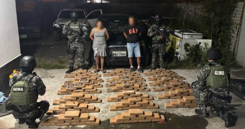 La droga tenía como presunto destino el tráfico internacional / Foto: cortesía Policía Nacional