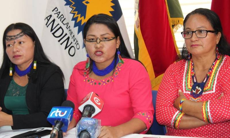 Indígenas en Ecuador declaran emergencia en provincia amazónica por minería / Foto: cortesía CONAIE