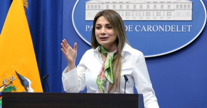 Carolina Jaramillo, vocera de Carondelet, dio a conocer sobre El Plan de Eficiencia Administrativa / Foto: cortesía Presidencia