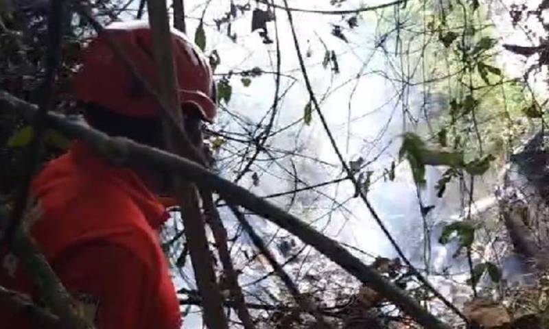 El piloto quedó gravemente herido, con pronóstico reservado / Foto: cortesía 
