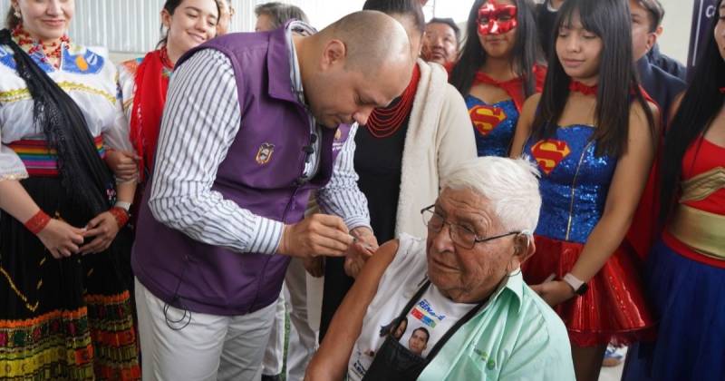 El lanzamiento oficial se realizó ayer en Cayambe / Foto: cortesía Ministerio de Salud