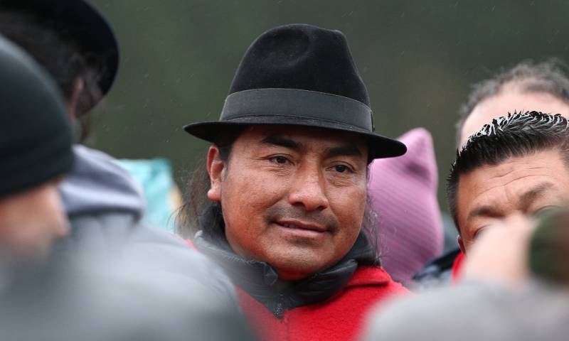 Iza anuncia que se movilizará a Quito / Foto: EFE