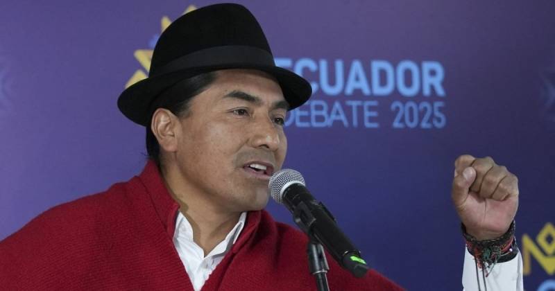 Iza señaló que no ve posibilidad de respaldar al presidente Daniel Noboa en la segunda vuelta / Foto: cortesía 