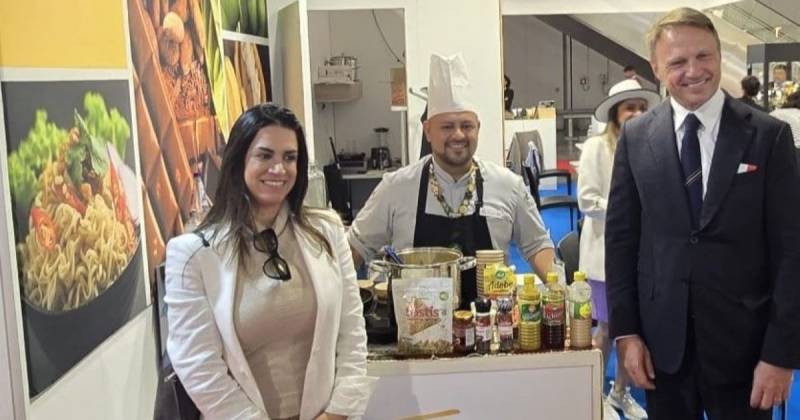 Ecuador promociona alimentos y bebidas procesadas en Milán / Foto: cortesía Pro Ecuador