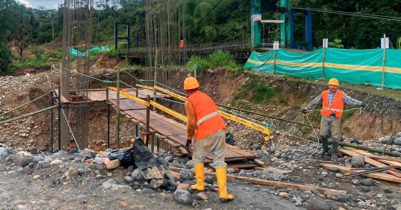 El puente será de estructura de hormigón / Foto: cortesía Prefectura de Pastaza