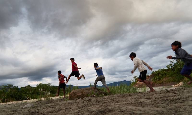 Comunidad A'i Cofan Sinangoe solicita una nueva escuela / Foto: cortesía Cofanes Sinangoe