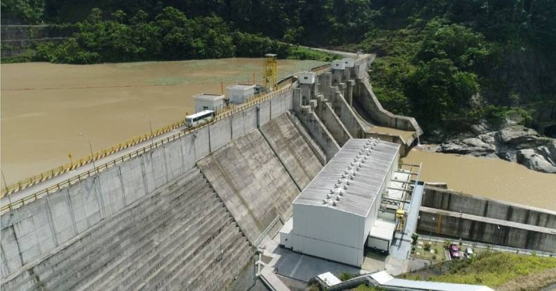 La central hidroeléctrica Manduriacu está ubicada en el límite de Pichincha e Imbabura / Foto: cortesía MAE
