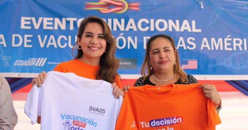Los ministerios de Salud de Ecuador y Perú iniciaron la Semana de Vacunación de las Américas 2025 / Foto: cortesía Ministerio de Salud