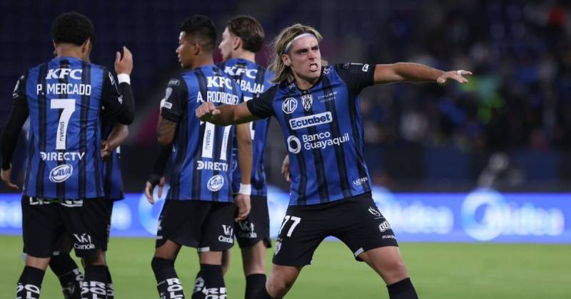 El delantero argentino Claudio Spinelli anotó el gol de la victoria / Foto: cortesía Independiente del Valle