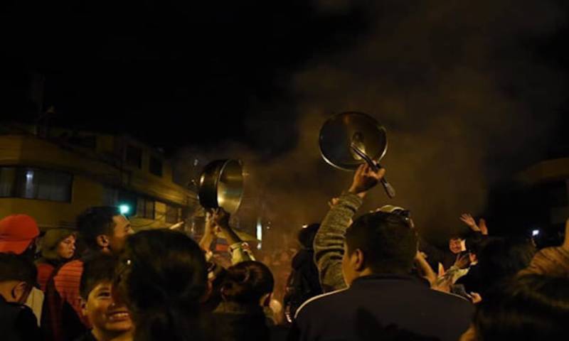 Cacerolazo por la paz retumbó en Quito / Foto: cortesía