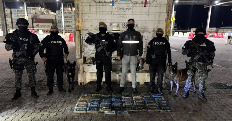 El contenedor se encontraba en la localidad de Posorja, en Guayas / Foto: cortesía John Reimberg