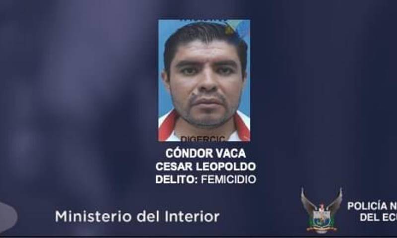 César Cóndor Vaca, de 29 años, fue detenido durante un operativo realizado en Greenville, Carolina del Sur, el pasado 30 de enero / Foto: cortesía ministerio del Interior
