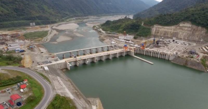 Coca Codo Sinclair, cuya construcción costó $ 1.011 millones, tiene una potencia instalada de 1.500 megavatios / Foto: cortesía Presidencia