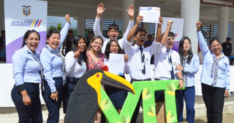 La expoferia contó con la participación de 210 estudiantes de 3 provincias / Foto: cortesía Ministerio de Educación